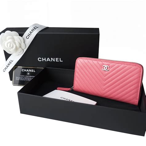 chanel pink leather wallet|where to buy chanel wallet.